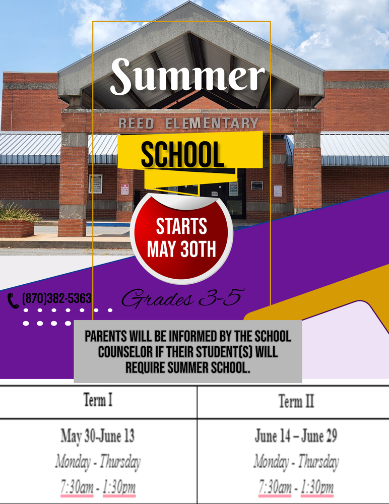 Summer School Starts May 30th