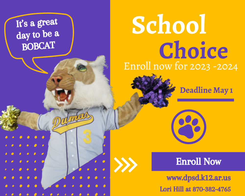 Student standing for School Choice ad