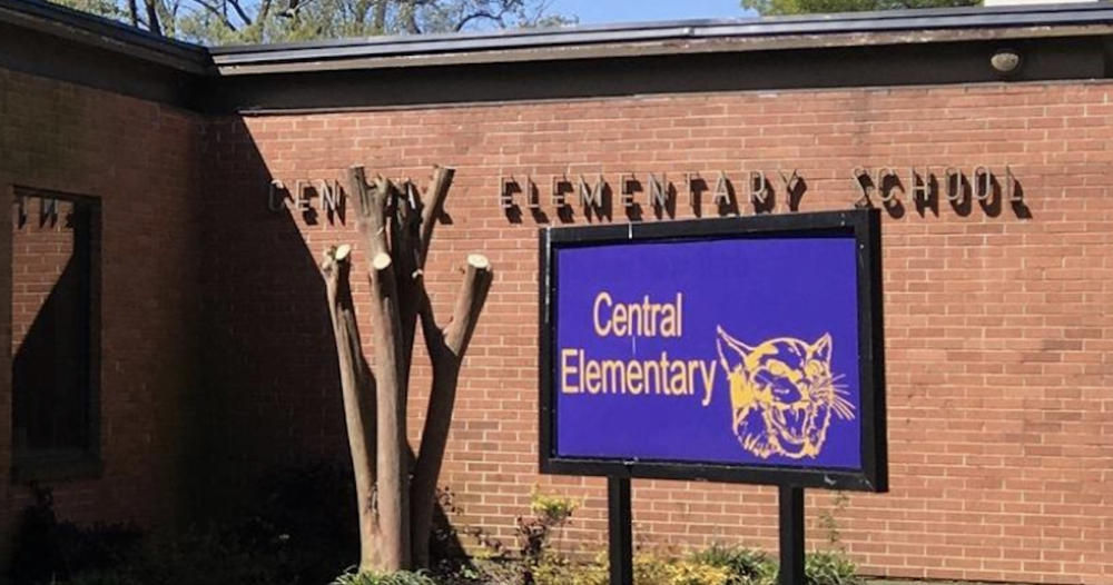 Entrance to school building