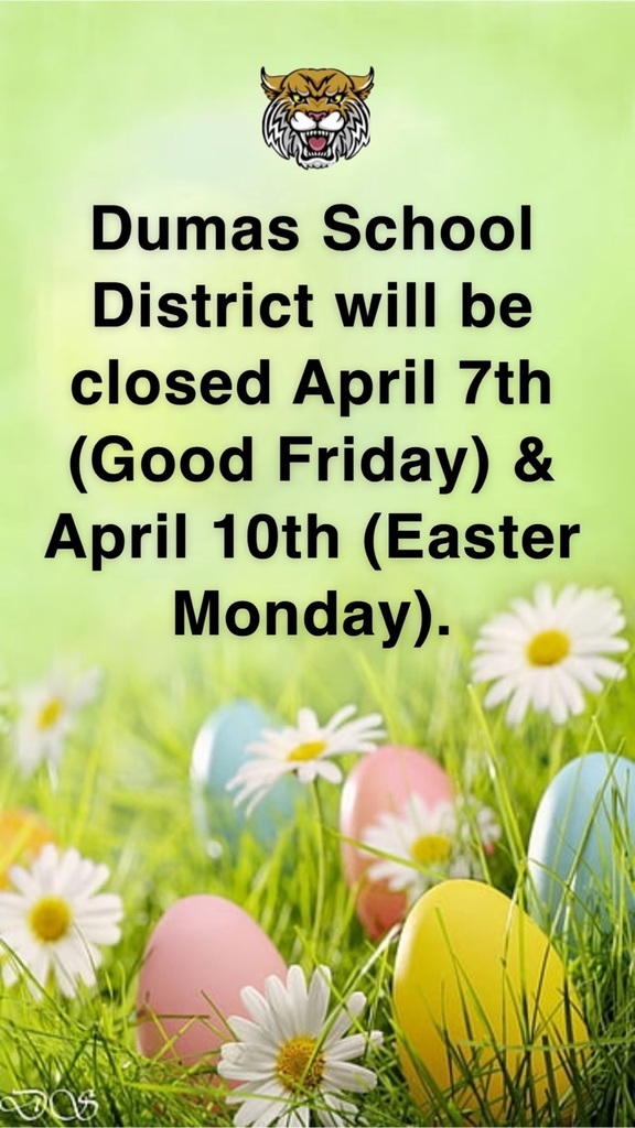 DSD will be closed April 7th (Good Friday) & April 10th (Easter Monday).