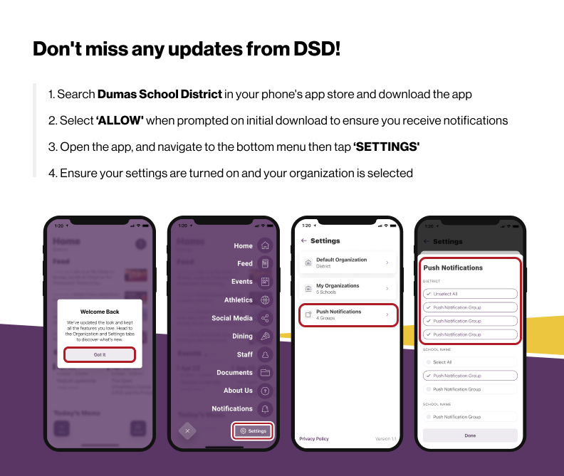Don't miss any updates from DSD!